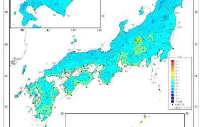 日本の日射量マップ